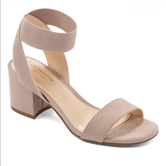 Liz Claiborne Nude Heeled Sandals Size 6M B12B - Picture 1 of 8